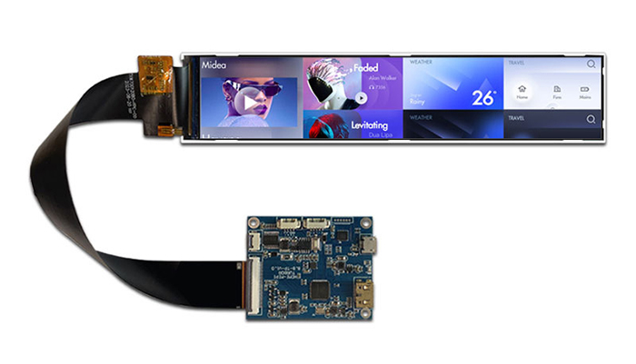 6.9寸长条形显示屏高清hdmi线驱动板