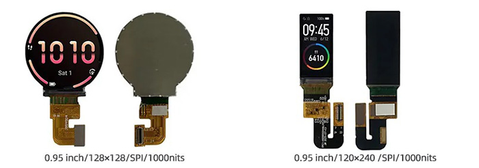 更高亮度的0.95英寸液晶显示屏