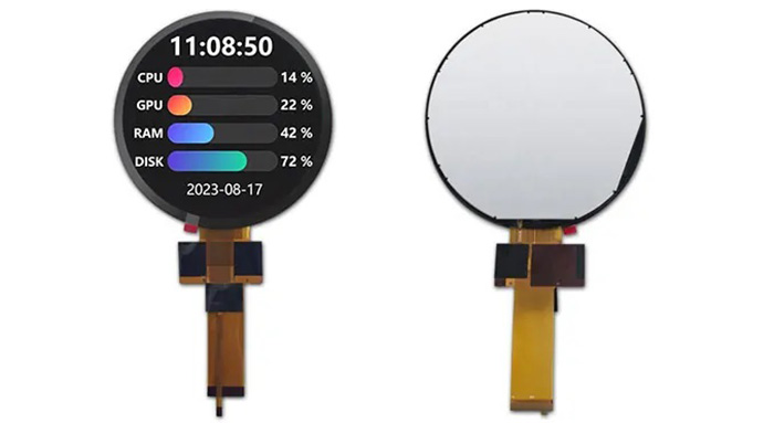 一款4.2英寸圆形TFT-LCD显示屏
