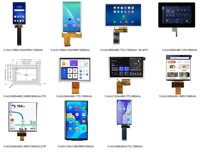更多5寸高亮液晶屏推荐