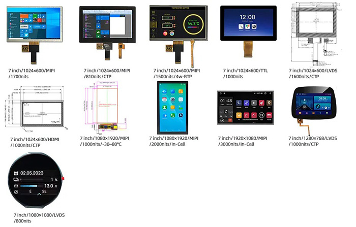 7寸高亮液晶显示屏型号推荐