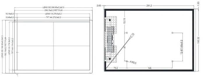 12.95寸电容触摸高亮屏