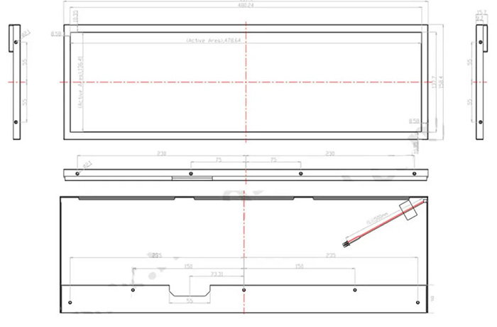 19.5寸高亮长条屏图纸