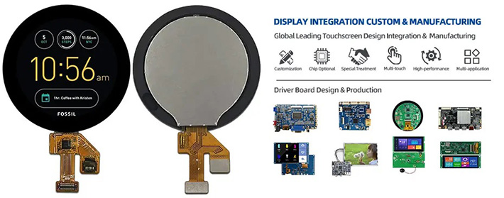 1.28寸圆形电容触摸屏