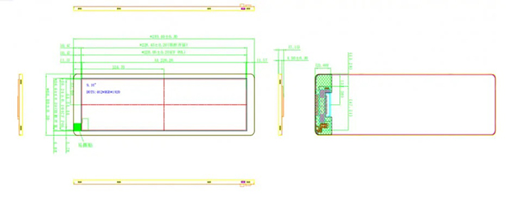 9.2英寸TFT-LCD长条形液晶模组