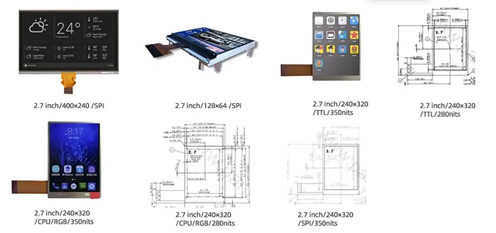 2.7寸半透半反屏
