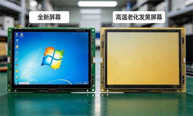 LCD显示屏发黄